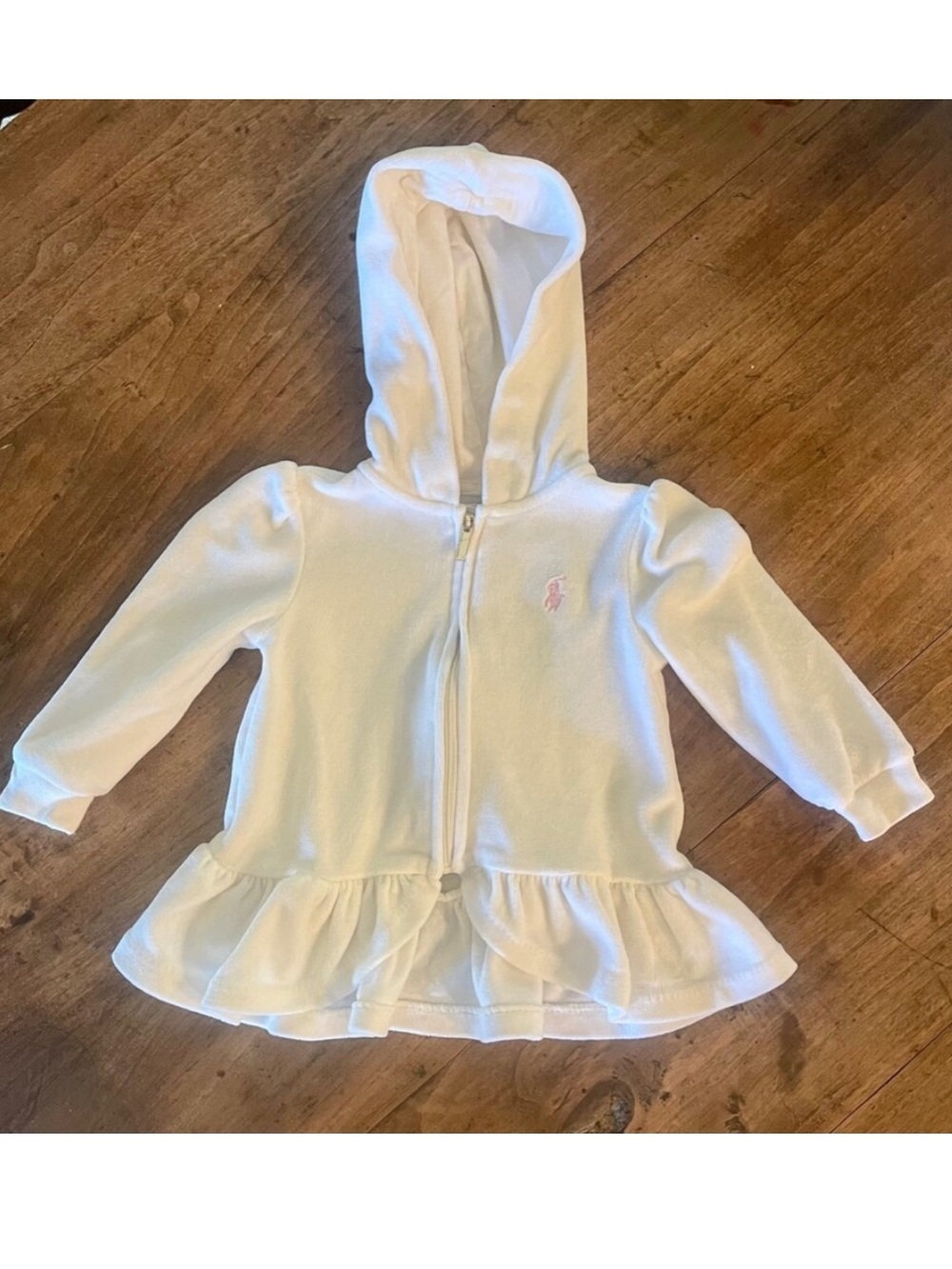 Ralph Lauren zip up hoodie, 9 months